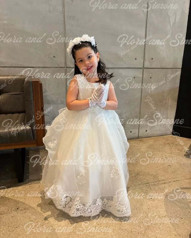 Robe de princesse bleue brodée en dentelle contrastée, jupe Tutu, robes de demoiselle d'honneur pour fêtes de bal, spectacles de danse, fête d'anniversaire