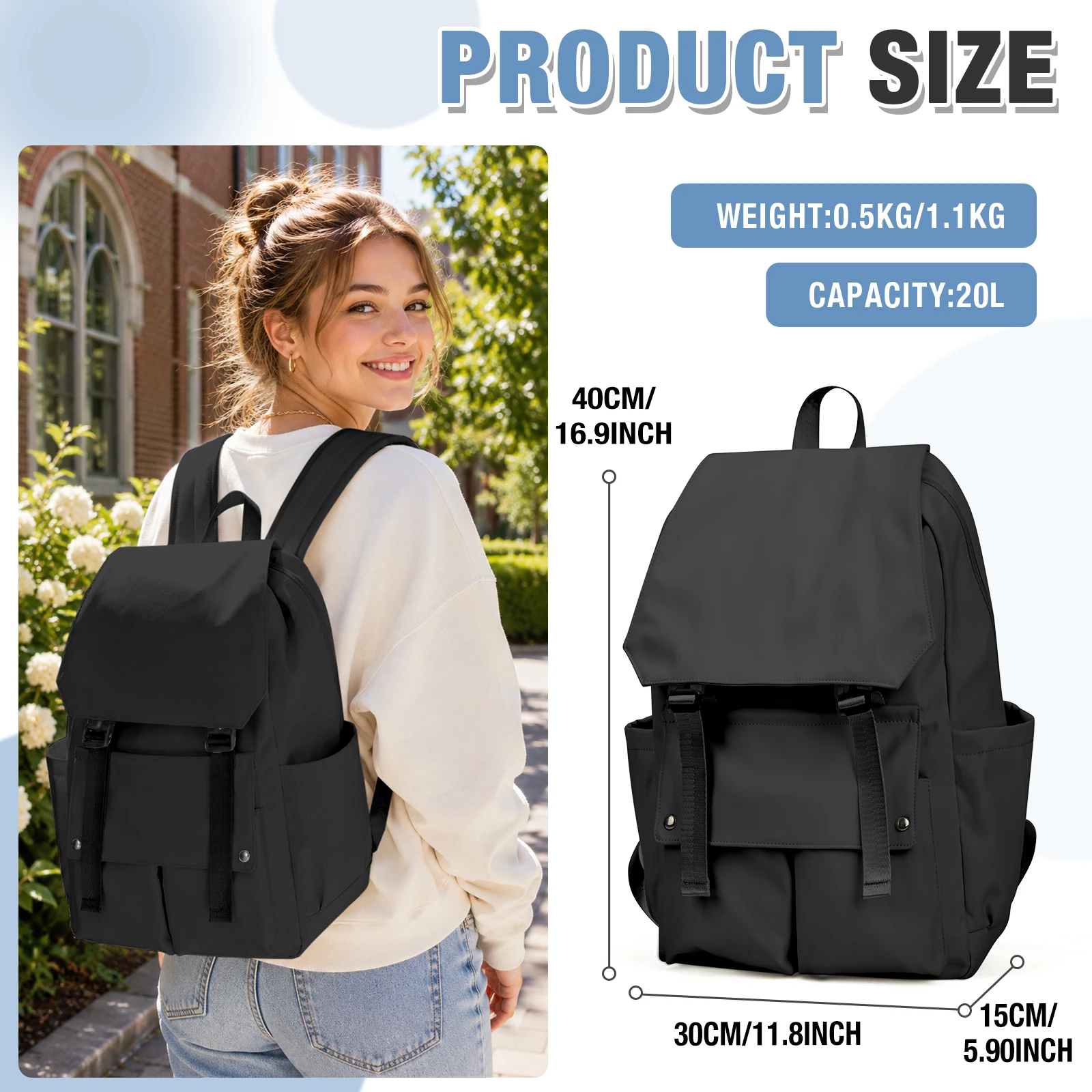 Casual Backpack Men's Women's Computers Backpack, School Backpack for Middle and High School Students, Bookbag for Students