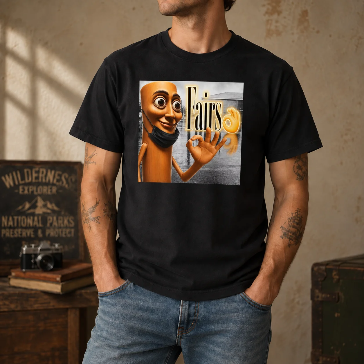 Men Women's Casual Graphic Tee Funny Triple T Tung Sahur Fairs Parody YBG Meme T-Shirt Short Sleeve Fashion Clothing, Casual Streetwear Round Neck Sports Top, Tshirt, Graphic Tee