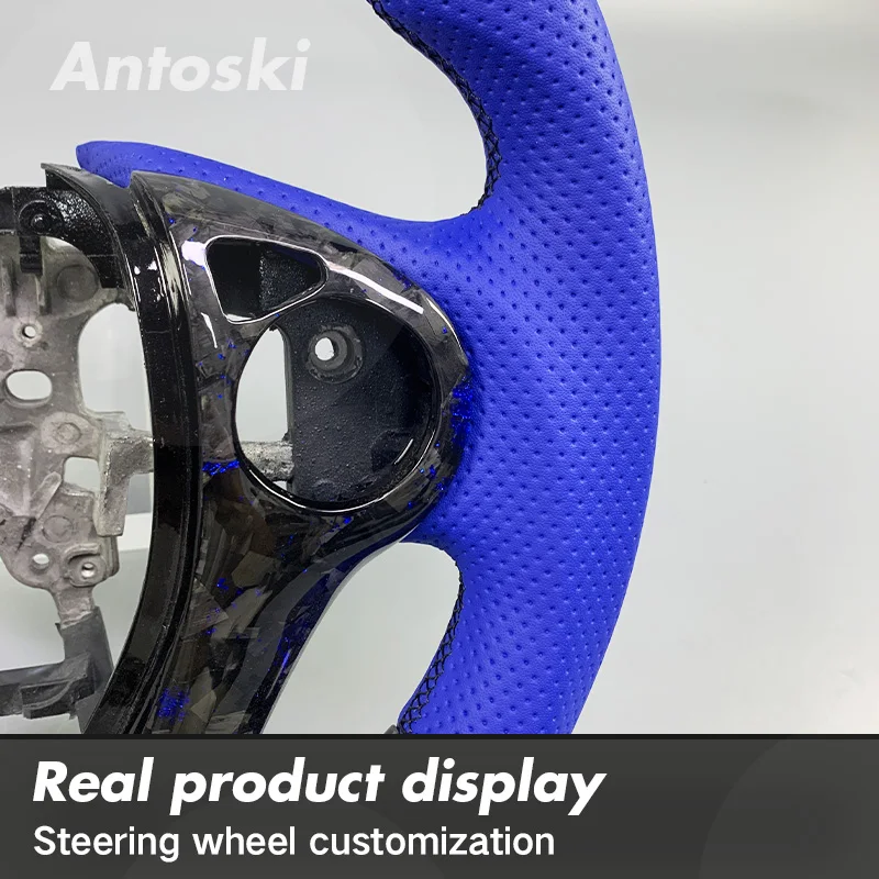 لهوندا أكورد 9th الجنرال أوديسي 2014-2018 مخصص جلد نابا ألياف الكربون عجلة القيادة الذكية LED ترقية السيارة الداخلية