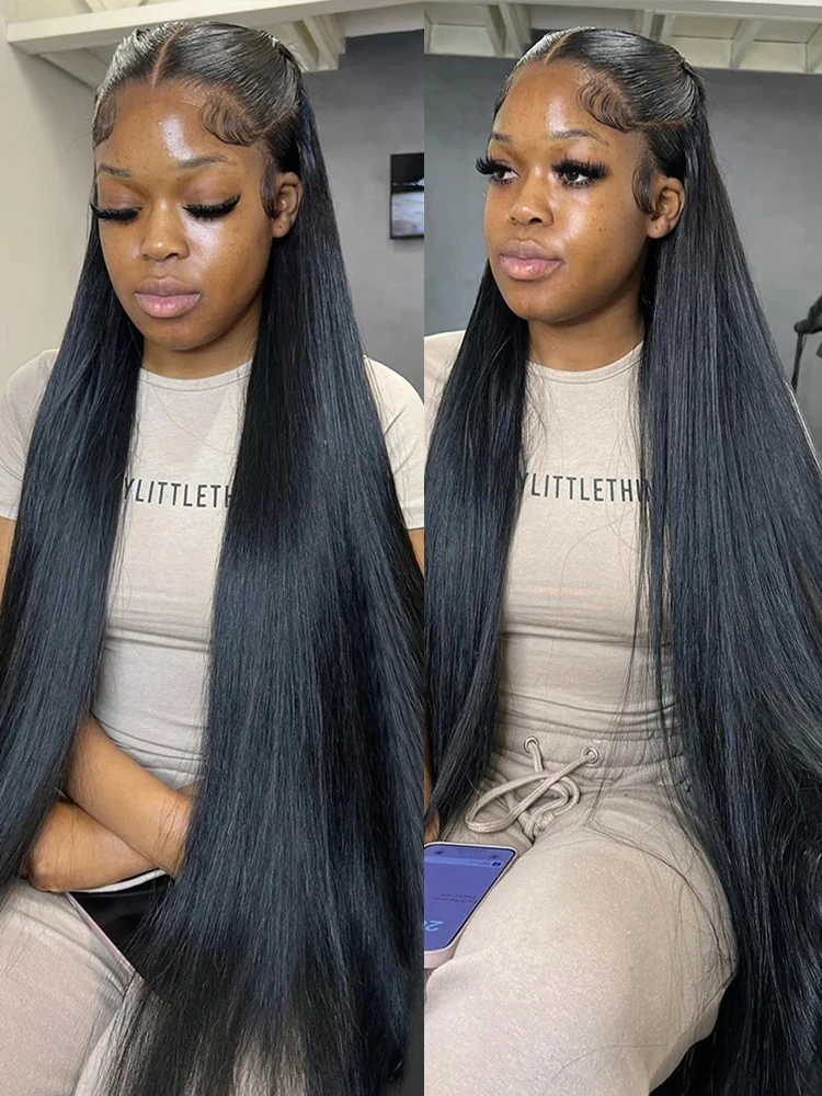 

7x5 Glueless Wear And Go Glueless Human Hair Wig Brazilian Bone Straight 13x4 Lace Frontal Human Hair Wig Pre Bleached Knots