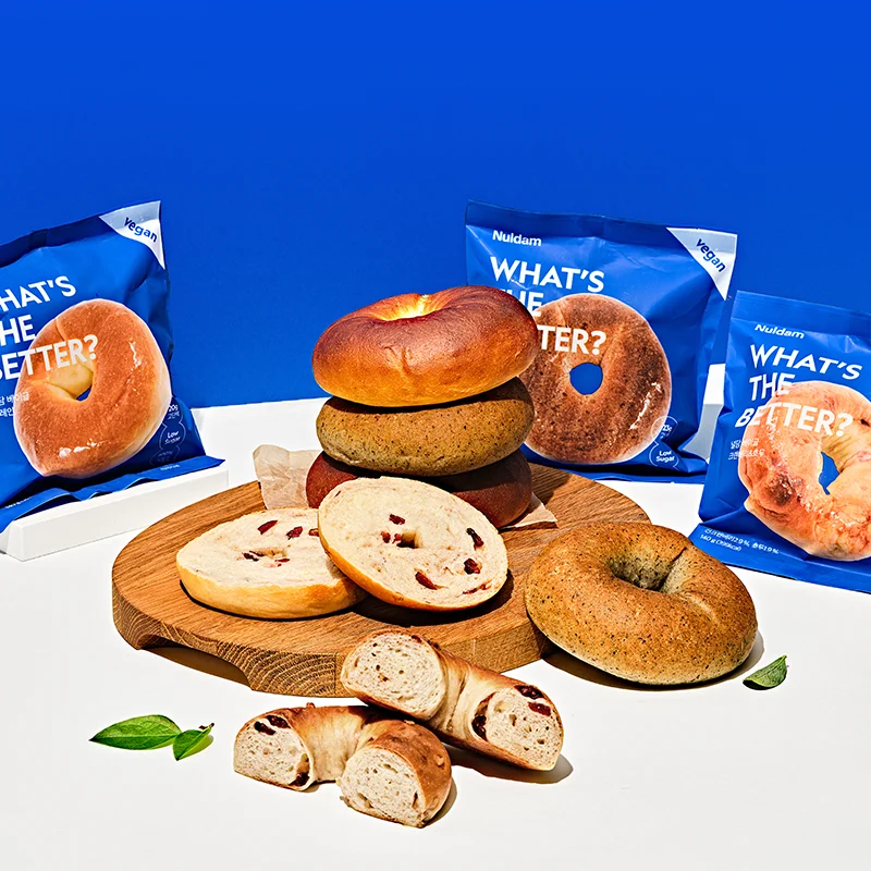 Nuldam 8 pieces of protein bagel low-sugar vegan bagels