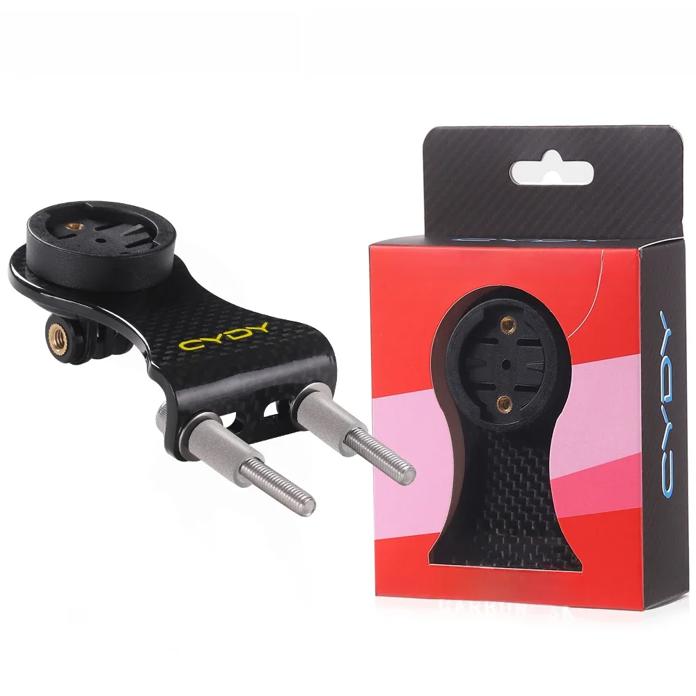AliExpress NONE CYDY Carbon 3K Garmin Support For Bicycles Bryton Rider Whaoo Catey XOSS IGPSPORT MAGENE light holder MTB GPS Bike GOPRO Mount