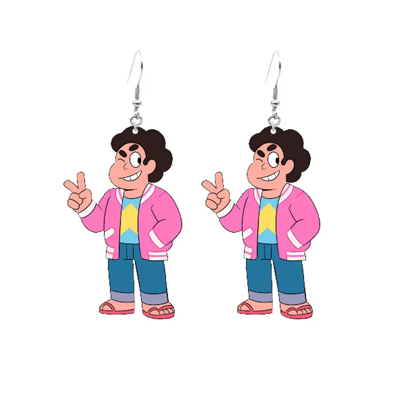 Steven Universe Earrings Cute Things Acrylic Steven Universe Garnet Amethyst Earrings Accessories For Girls Gifts