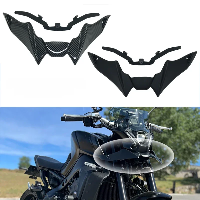 Fit Voor YAMAHA MT-09 MT 09 MT09 SP 2021-2023 Motorfiets Voorwiel Spatbord Snavel Neus Kegel Extension extender Cowl Spoiler Cover - afbeelding 2