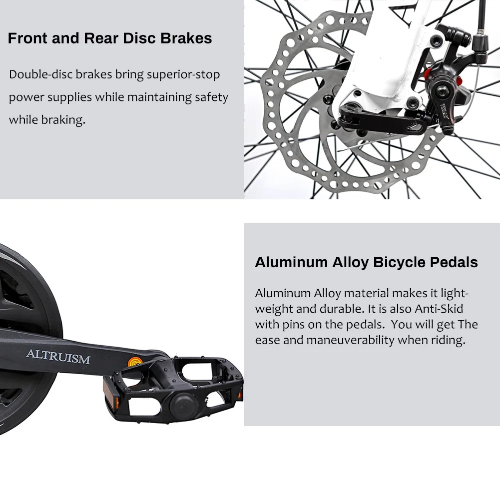 X9 21Speed Shimano للطي دراجة هوائية جبلية مكبح قرصي 26 بوصة دراجة ماركة الدراجات للنساء الرجال الاطفال |   دراجة ألتروزم #3