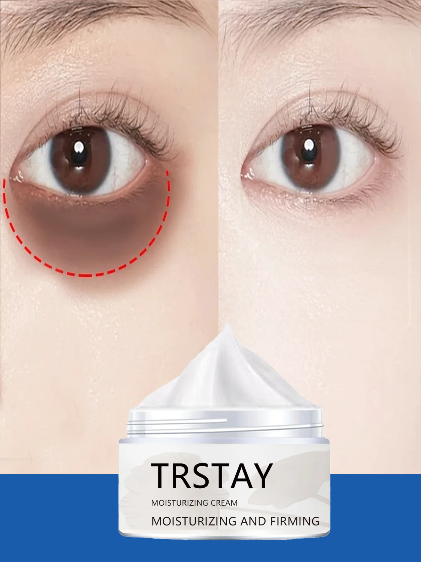 Aceite hidratante reductor de ojeras para iluminar y hidratar el tratamiento del cuidado de los ojos para revitalizar y refrescar el área de los ojos
