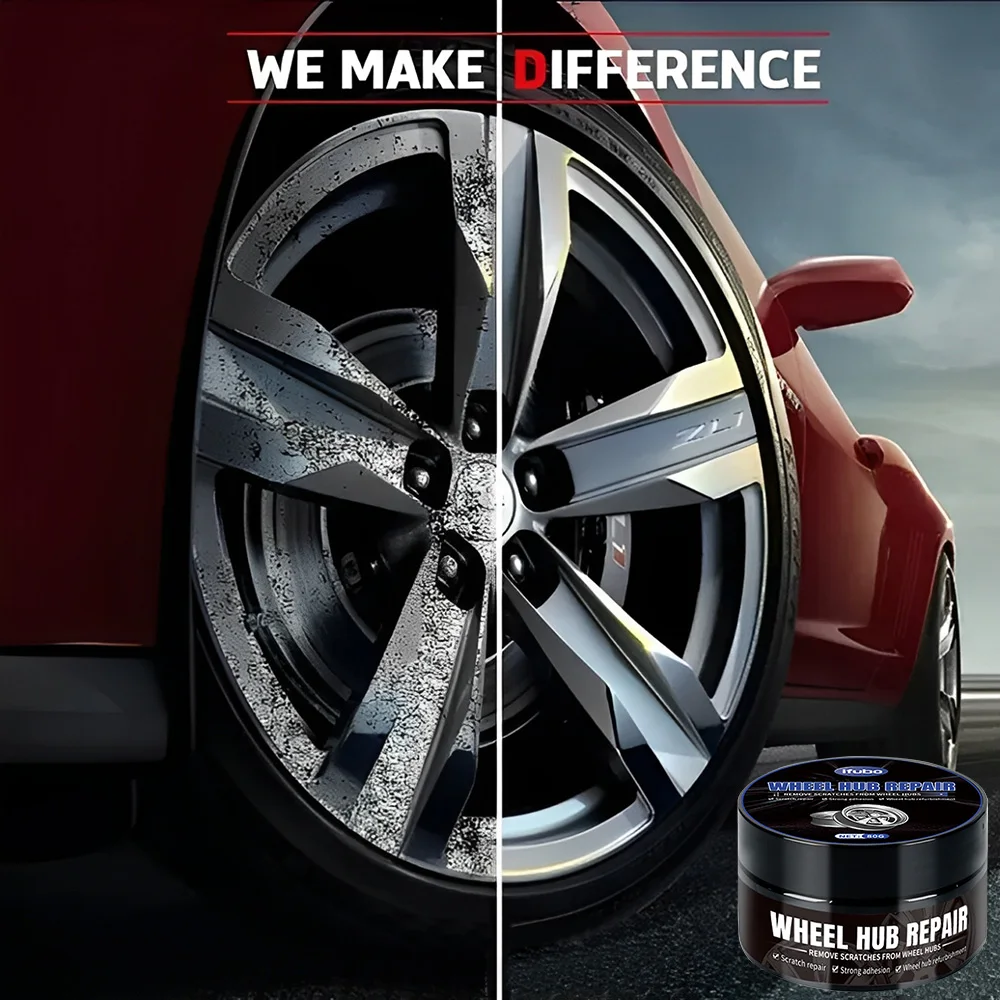 Car Wheel Hub Repair Kit Scratch Removal and Polish Restore Paste for Auto Alloy Metal Rim Anti-Oxidation Cream Care Accessories image 2
