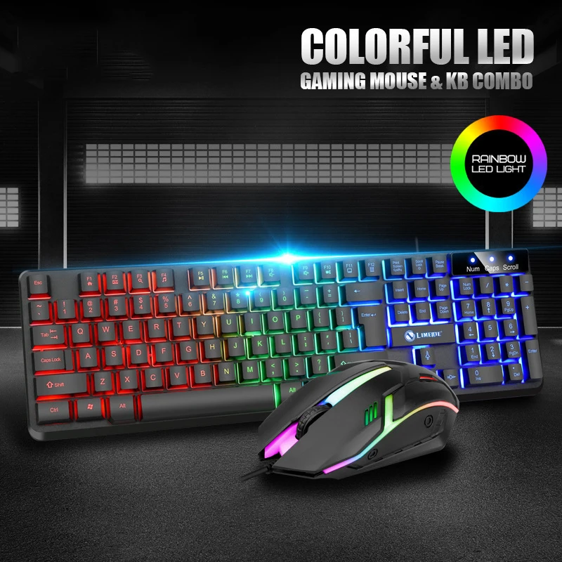 

New Gtx350 Luminous Keyboard And Mouse Set Suspended Keyboard Mechanical Hand Feeling Electronic Game Mouse And Keyboard Set