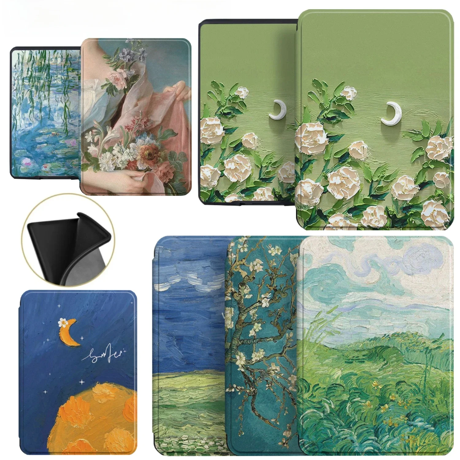 Etui na Kindle Paperwhite 12th Generation Case 2024 Signature Edition 7 cali TPU Soft Case SA568B Auto Sleep Cover PU Leather Funda — zdjęcie produktu 7