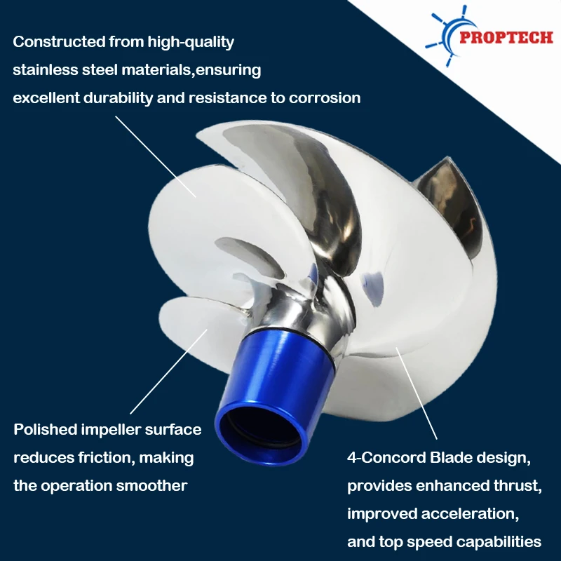 For Seadoo Jet Ski Impeller RXP 300 RXT 300 GTR GTX WAKE PRO 230 RXP-X RXT-X 161mm 4 Blades Replaced Solas SX4-CD-11/16