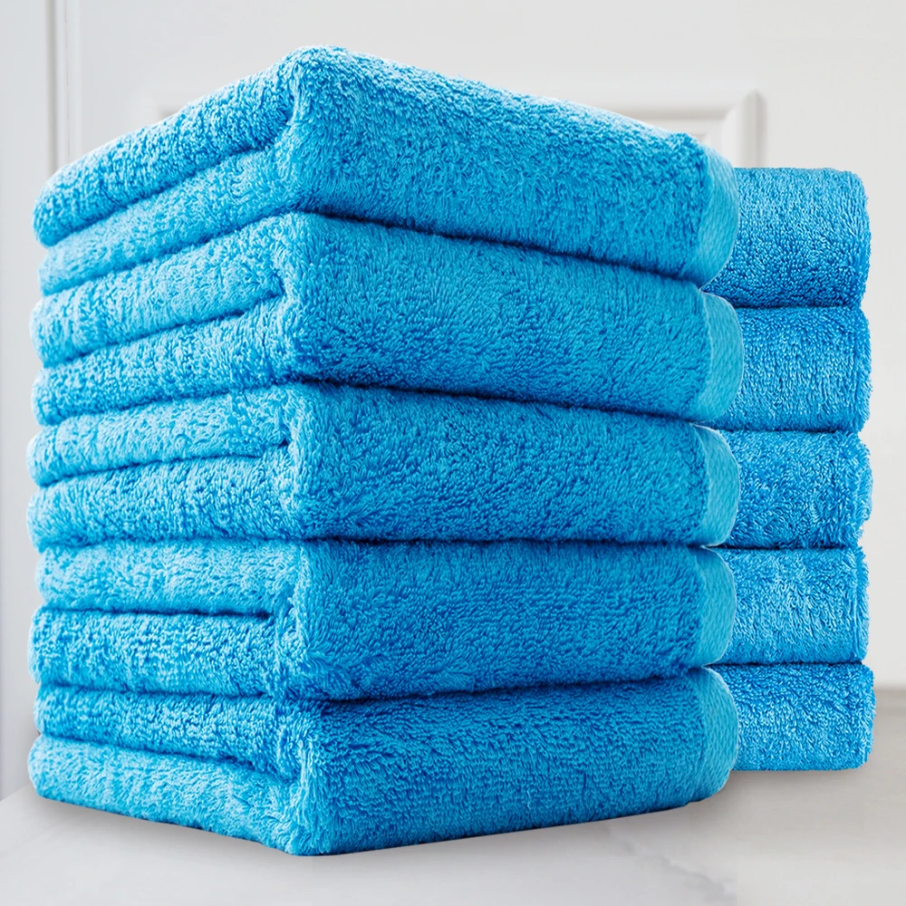 [Cotton Cloud] Thom 200g 100% Cotton, 40 Number Hotel Towels, 5/10 Piers of clean blue, Bath Towels, 40*80cm Cotton Cloud