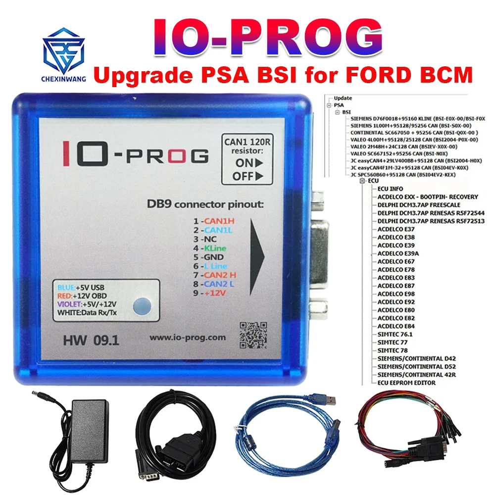 

IO-Prog for GM/Opel with ECU TCM BCM EPS License IO PROG Terminal Programmer for PSA BSI Full license Activation IOPROG ECU Tool