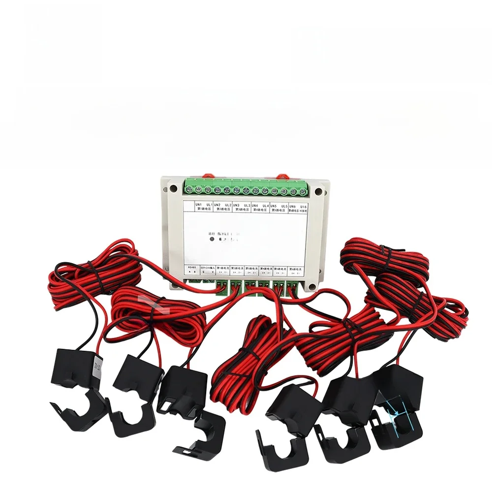 JSY-MK-141G 6-kanałowy 1 RS485 Modbus-RTU 300 V 100 A Miernik energii prądu przemiennego — zdjęcie 2