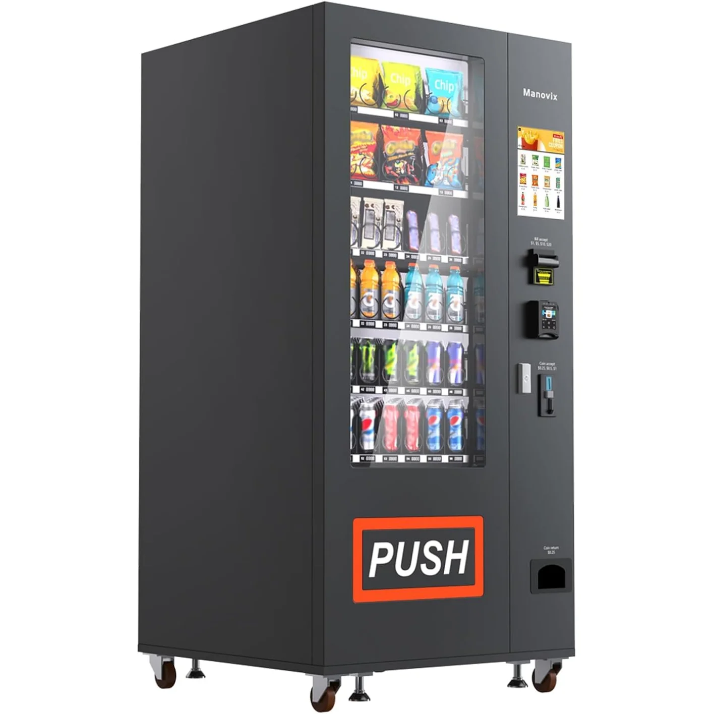 SNACK VEND!NG MACH!NE FOR BUS!NESS W!TH CRED!T CARD READER