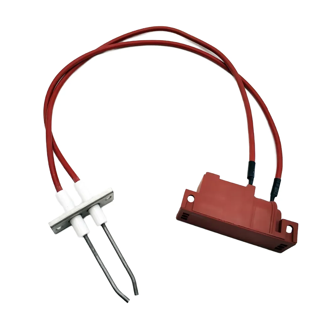 

Ceramic Spark Electrode Igniter Kit, Propane Or Natural Gas Ignition Igniter, Two Outlets Gas Lighter 410mm Cable 220v