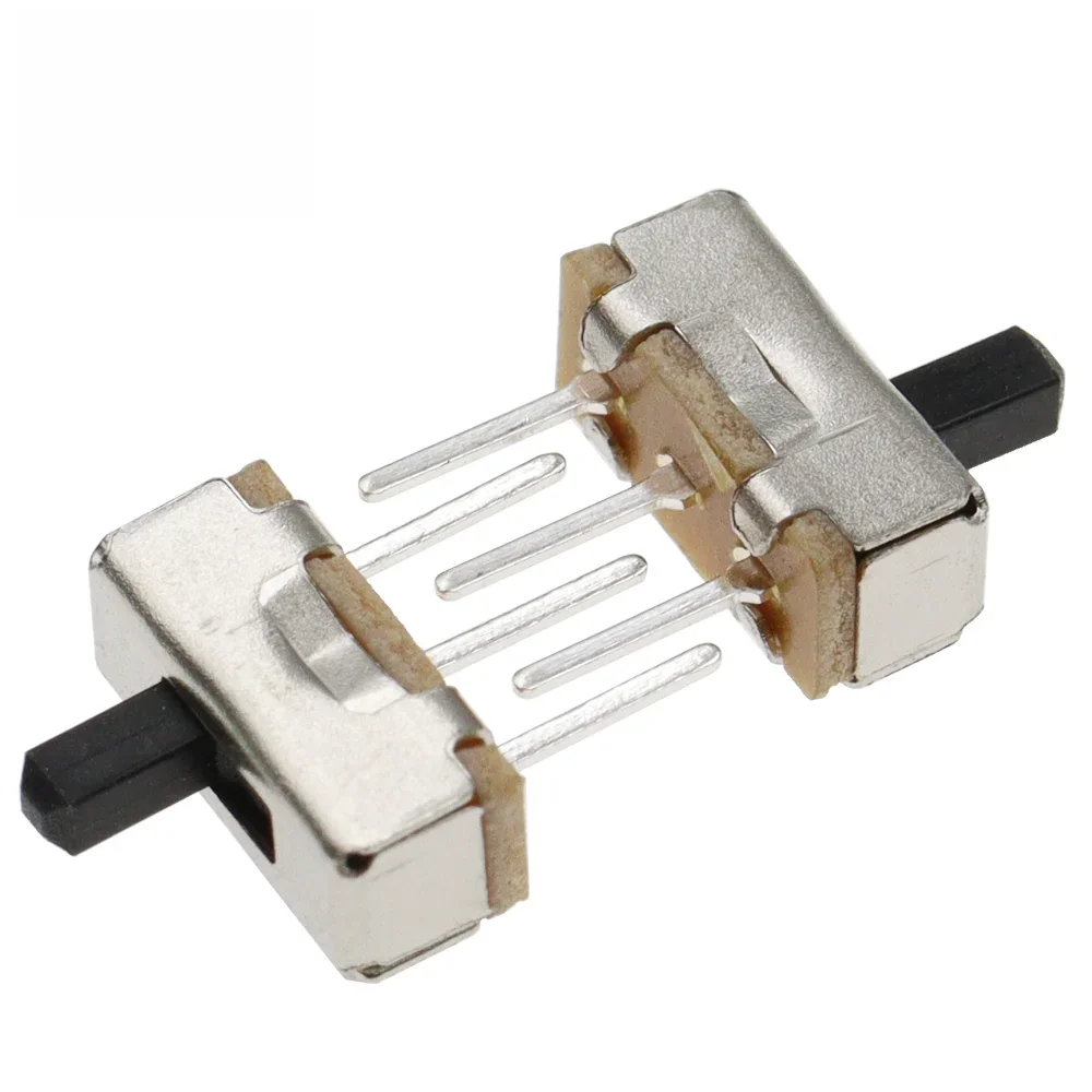 Mini interrupteur coulissant SS12D00, 3 broches, 1P2T, 2 positions, haute qualité, longueur de la poignée: 3MM/4MM/5MM/6MM, 20 pièces