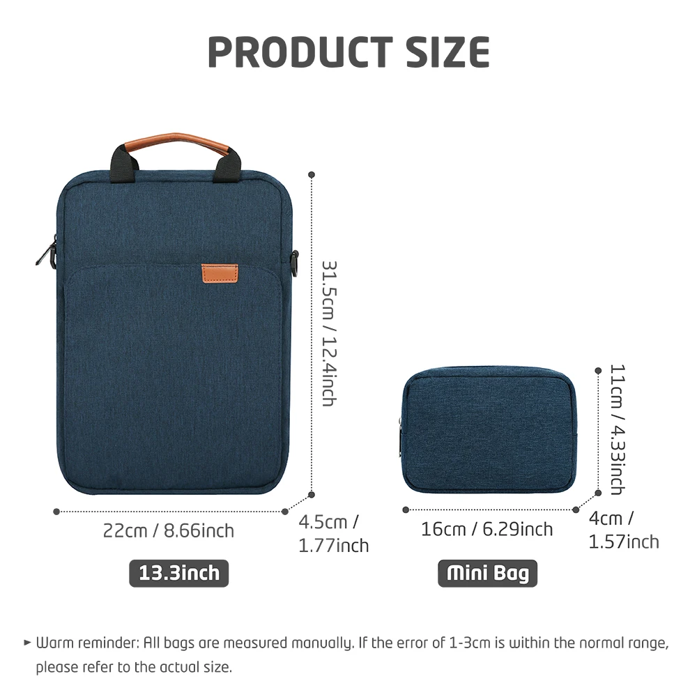 Bolsa de ombro para tablet de 12-13 polegadas, para ipad air pro 12.9 ", xiaomi pad lenovo pad 13-13.6 polegadas, bolsa para laptop e tablet