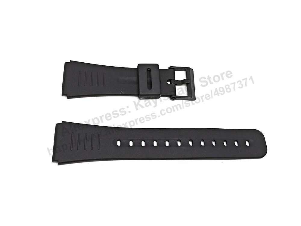 Fits/For Casio DBC-81 , DBC-81B , DBC-81G , DBC-30 , DBC-310 , DBC-310B 22mm Black Rubber Replacement Databank Watch Band Strap