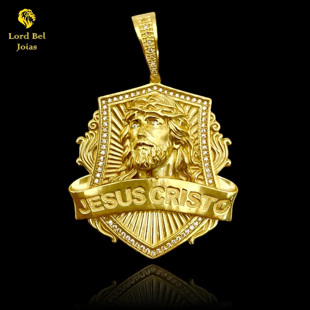 Ancient Coin Pendant Face of Jesus Christ with Craved Edges-Lord Bel Ancient Coin Jewelry with Eternal Guarantee in Color