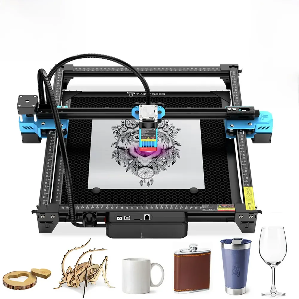 Grawer laserowy TwoTrees TTS-55 Pro ze sterowaniem offline Wi-Fi 80W maszyna do grawerowania laserowego 445±5nm niebieskie światło maszyna Cnc — zdjęcie 2