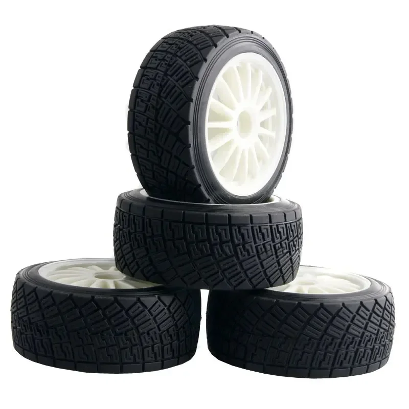 4 SZTUK 2,2-calowych felg piasty i opony 80MM Opona RC CAR PART RC CAR 1/10 Fit 1:10 HPI WR8 Flux Rally 3.0 110697 94177 — 2