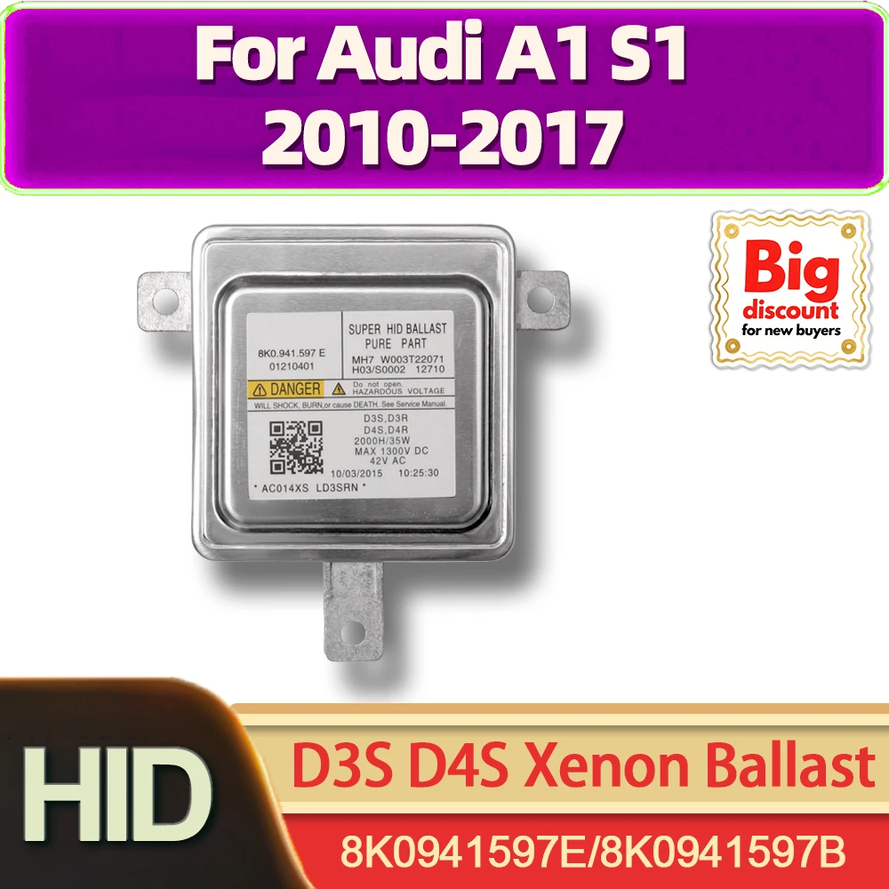 

TEENRAM HID Блок управления балластом ксеноновых фар OEM 8K0941597E 8K0941597B Балласт ксенонового света D3S D4S для Audi A1 S1 2010-2017