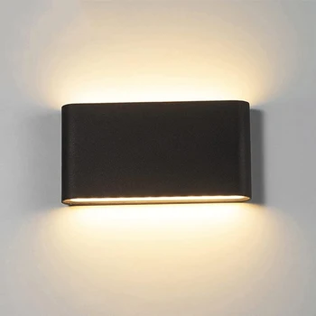 LED ウォールランプ屋外防水 IP65 インテリアウォールライト 6W12W ポーチガーデンライトアルミ寝室リビングルーム階段照明