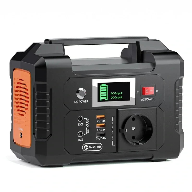FF Flashfish E200 200W Tragbare Powerstation 151Wh Solargenerator 40800mAh Mit 220V AC-Anschluss/2 DC-Ports/3 für Wohnmobil Camping Van