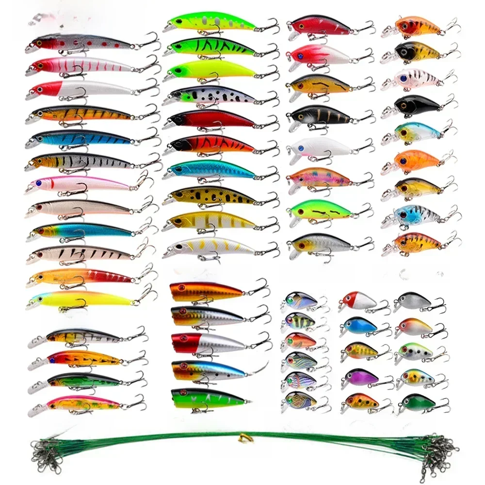 Zestaw przynęt wędkarskich twarda przynęta Mini Minnow pływająca huśtawka Crankbait szalone woblery sztuczne bioniczne przynęty korbowe — zdjęcie 2