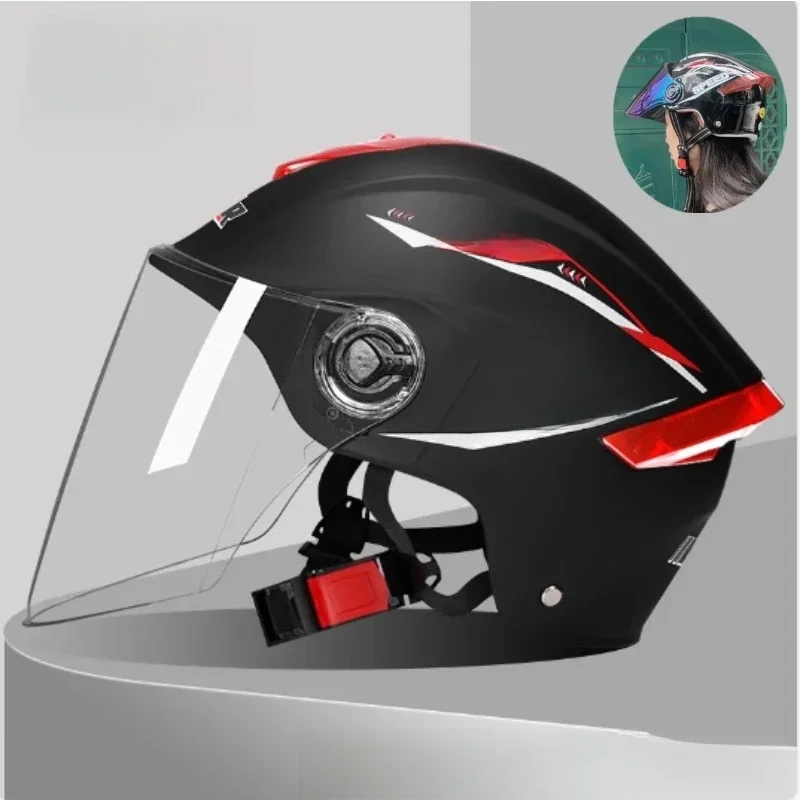 AliExpress NONE Electric Bike Motorcycle Helmet Sunscreen UV Resistant High Definition Lenses Summer Safety Cascos Para Moto Motocross