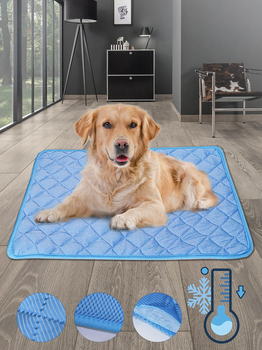 Pet Cooling Mat Dog Ice Silk Pad Cat Summer Blanket Pet Mulitple Use Pet Mat Bed For Cat Washable Dog Bed Breathable Cool Pad