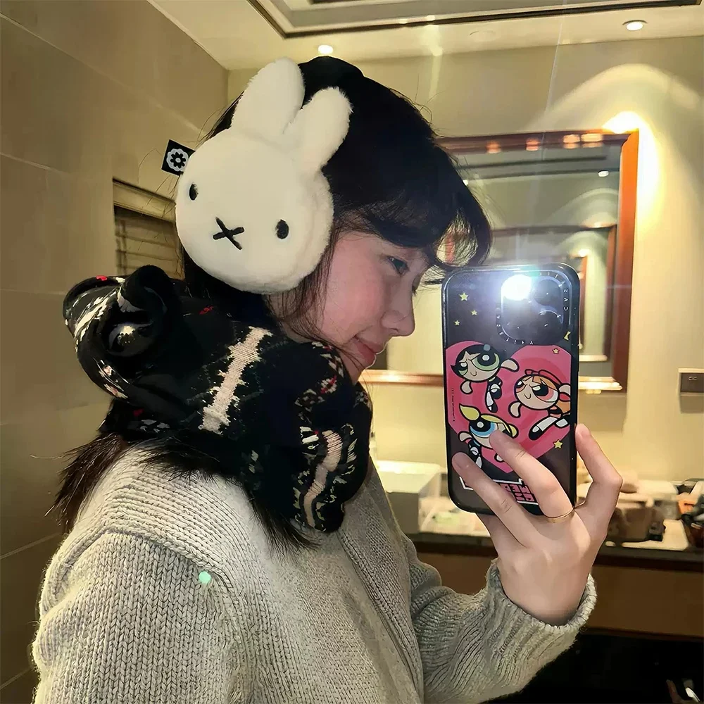 AliExpress Eartips Kawaii Miffy Cute Warm Anti Freeze Winter Plush Ear Protectors Cycling Sports Anti Cold Protection Boy Gril Gift Toy