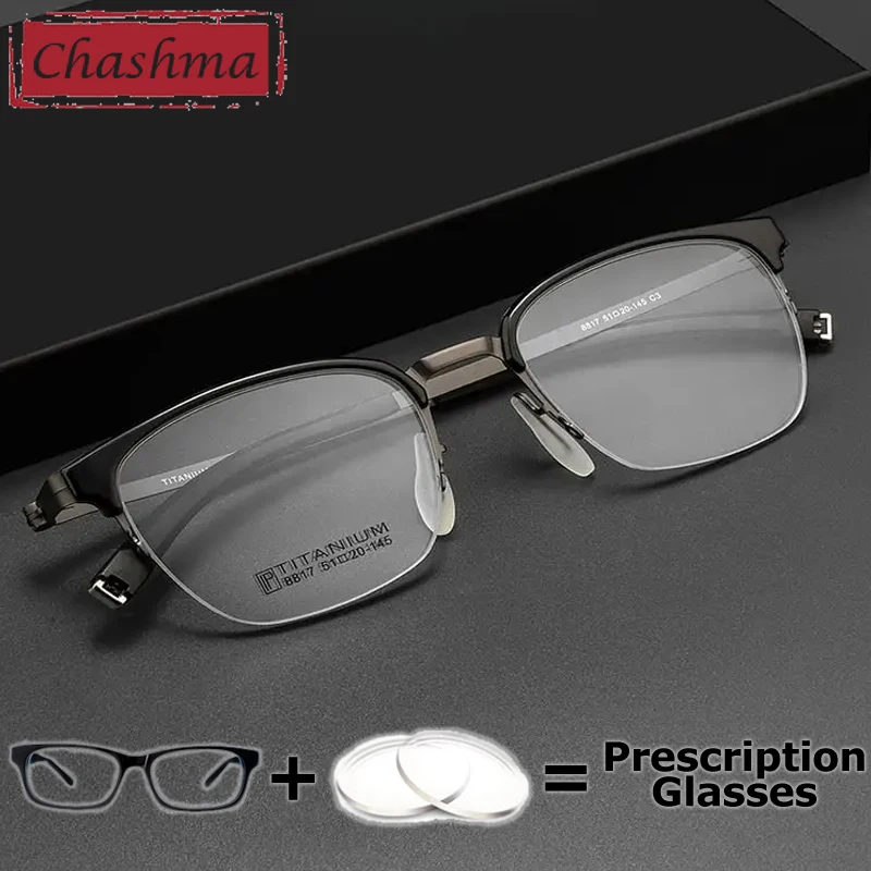 Chashma Prescription Glasses Women Optical Myopia Recipe Eyewear Lenses Anti Blue Light Progressive Eyeglasses Frames for Men