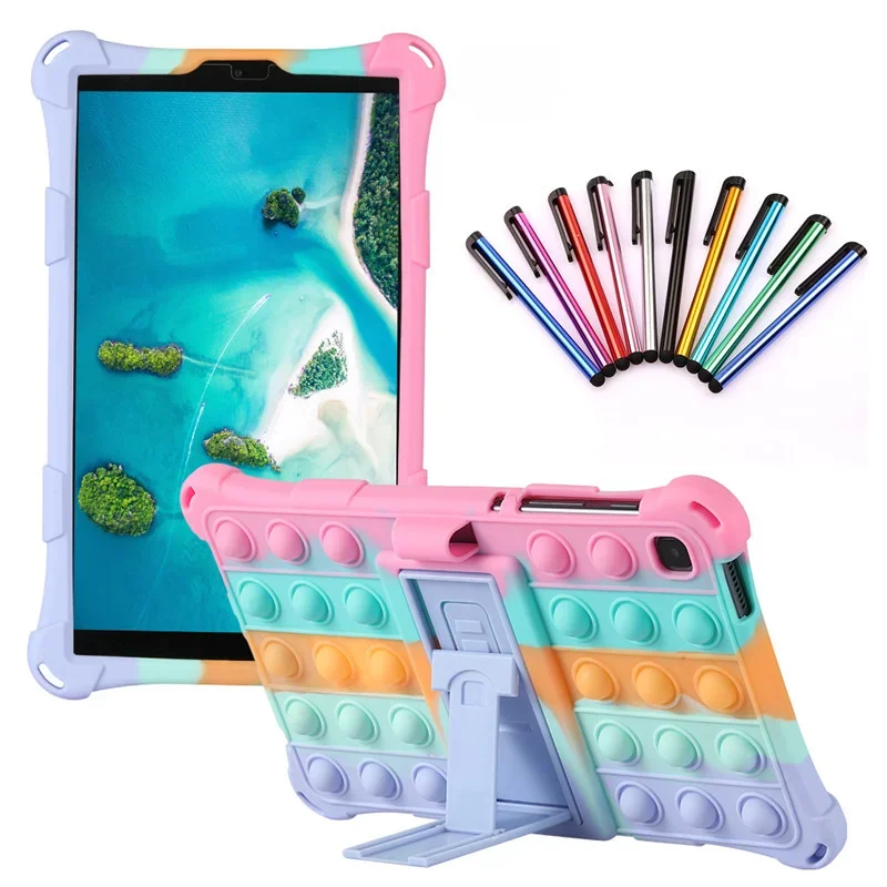 Capa para Tablet para Samsung Galaxy, Capa para Crianças, A7 Lite, 8.7, SM-T220, SM-T225, Tab A7,