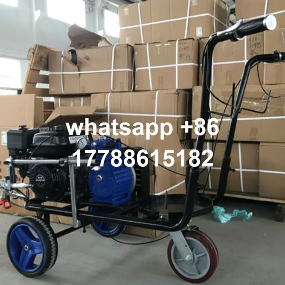 

Road marking machine hand-push cold spray road road runway parking space paint line drawing car marking machine multi-function