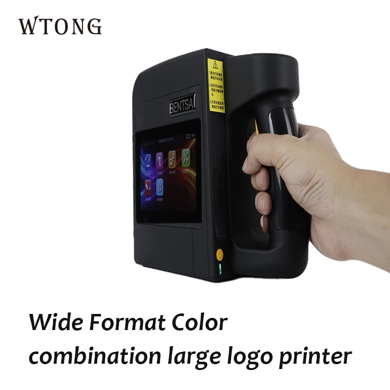 96mm Label Printer QR Bar Batch Code Date Number Logo Expiry Date Handheld Inkjet Printer 25 Languages Portable
