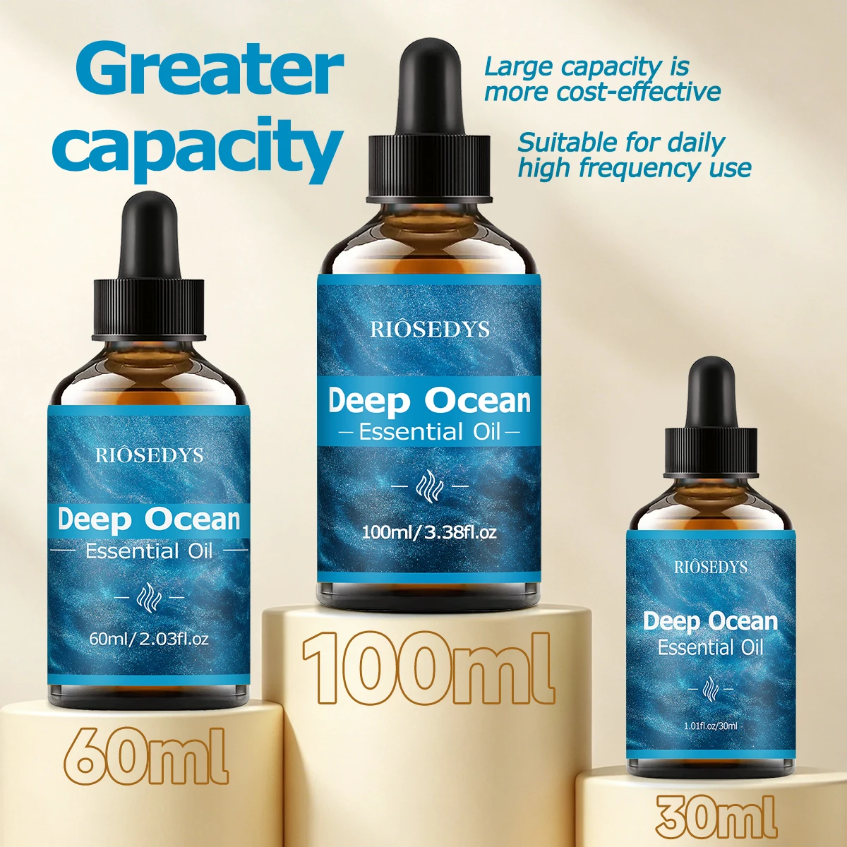 DEEP OCEAN Ätherisches Öl, Frisches Meeresduftöl für Diffusoren, Aromatherapie & DIY-Duftprodukte, Aroma von sauberem Ozean – Detail 2