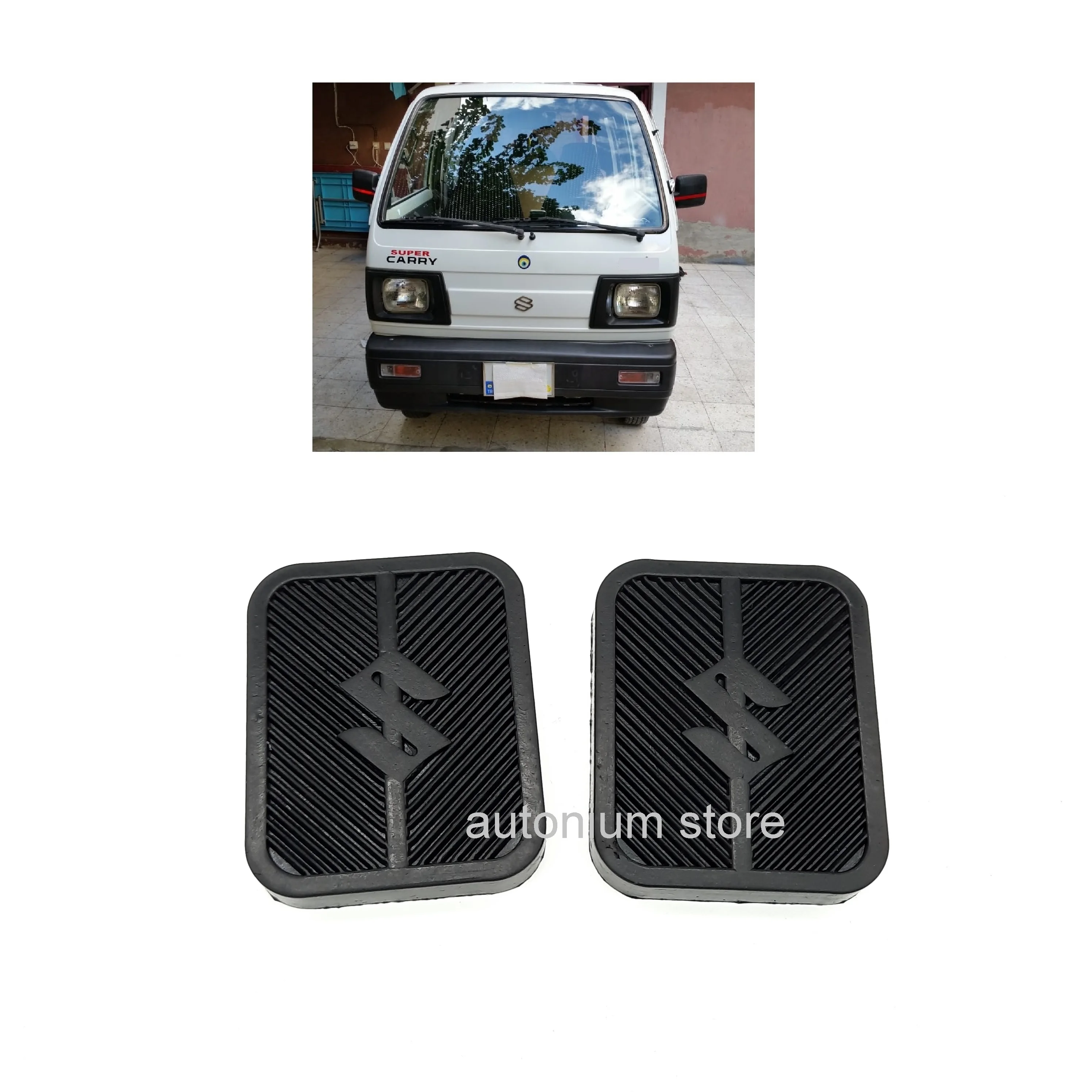 1 Pair Brake and Clutch Pedal Pad Cover Best Quality Rubber for Suzuki Carry SuperCarry Van Porter