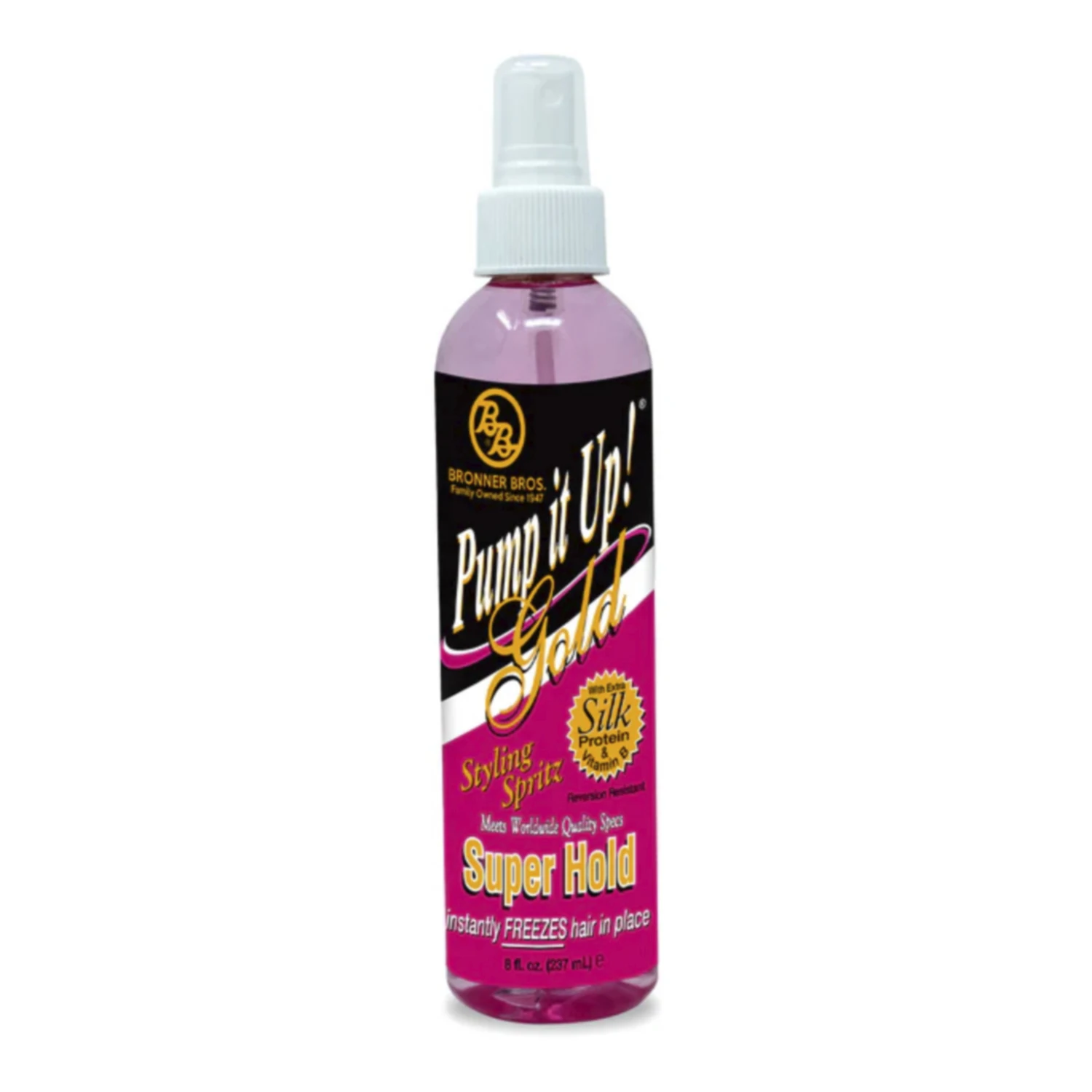 

BB Pump It Up Spritz Super 8oz - Fast-Drying, Long-Lasting Hold for Styling, Perfect for Sculpting, and Adding Shine