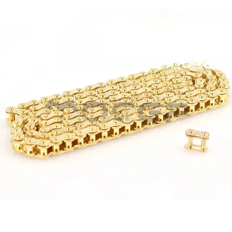 AliExpress Motorcycle 25H chains 68L-158L Link Golden Chain For 47cc 49cc Pocket Bike Mini Moto Quad Dirt ATV Scooter bike parts