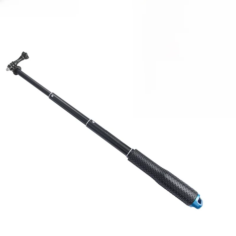 Monopode Selfie pour Gopro Hero 12 11 10 9 8 7 6 5 4 3 Session Max, poteau extensible en aluminium noir, support de trépied pour YI