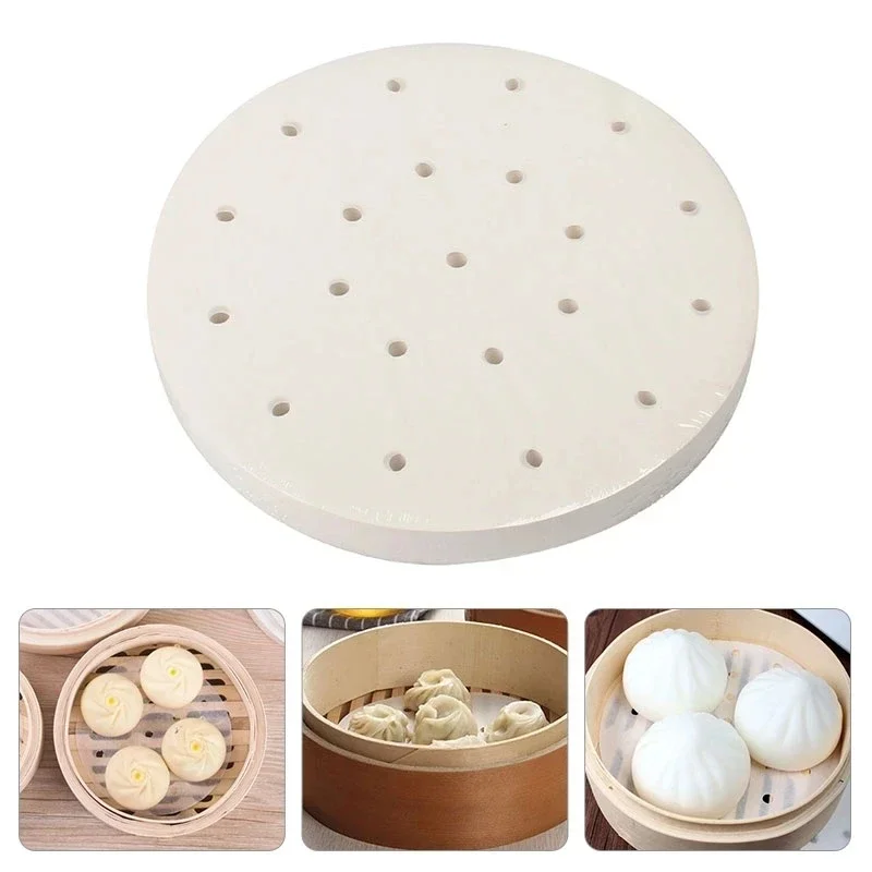 Doublures de cuiseur vapeur pour friteuse à air, papier de poulet antiadhésif, panier à vapeur, ustensiles de cuisson, papier absorbant l'huile de parchemin de cuisine, 100 pièces