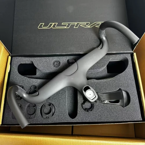 Imagen 2 del producto Manillar integrado de carbono aero ONE ULTRA, manillar de bicicleta de carretera con rastro oculto, 360/380/400/420, bicicleta de carreras de 28,6mm