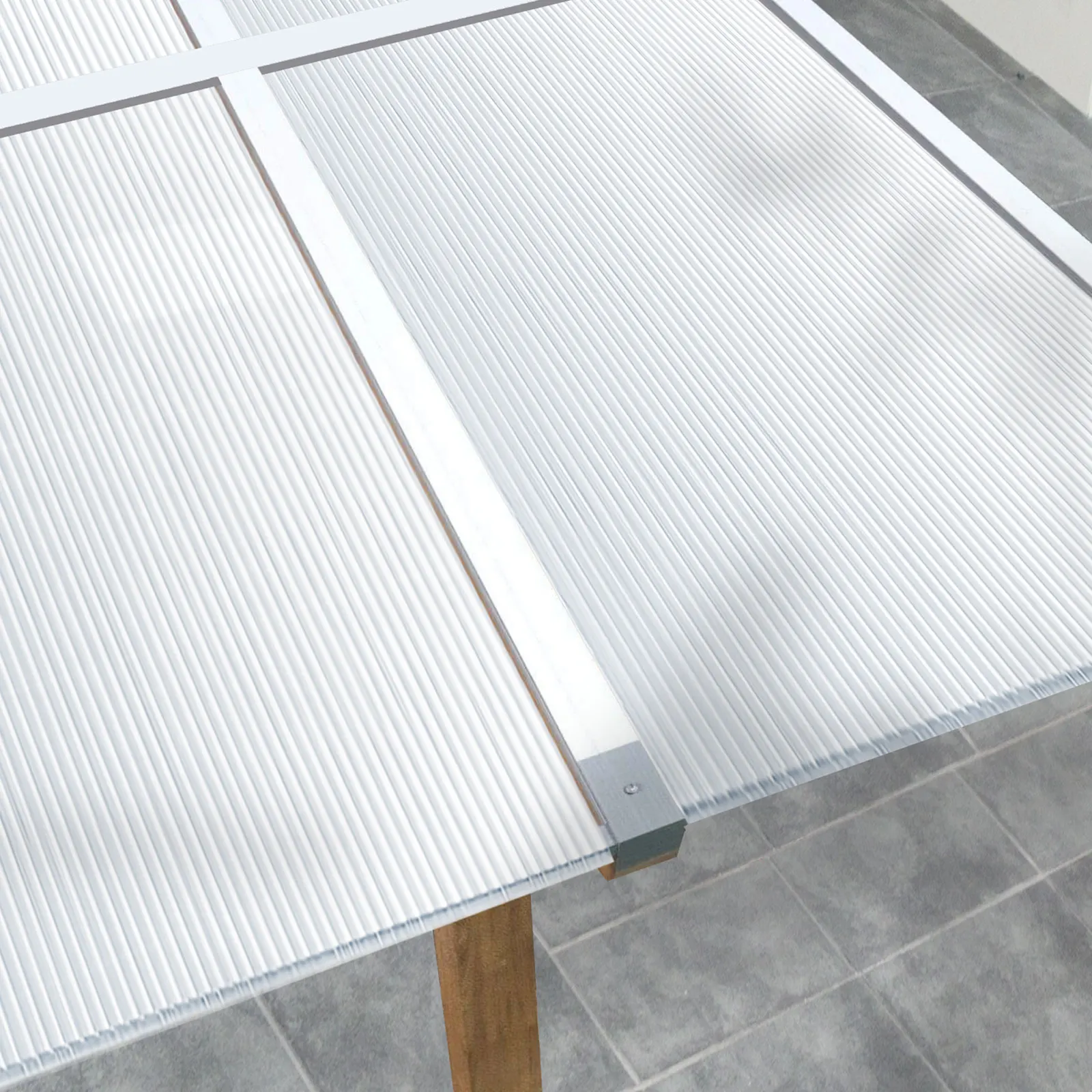 Polycarbonat Doppelstegplatte Hohlkammerplatte Transparent 60,5x121 cm für Gewächshaus Frühbeet Carport Terrassendach UV-beständig Wetterfest 4/6/10/16mm