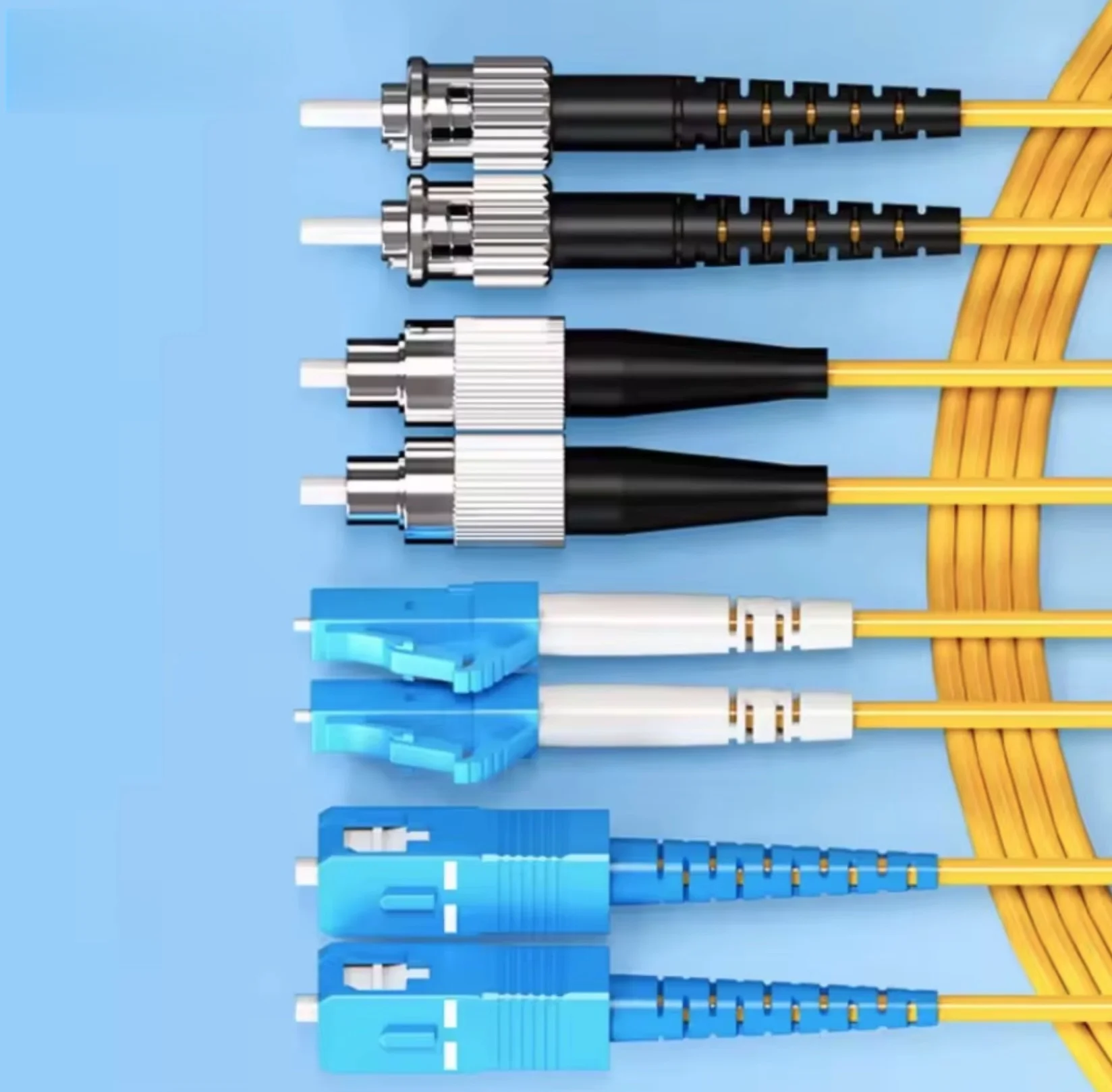 SC LC FC ST OS2 Switchable Optical Fiber Patch Cable Duplex o'Multimode LSZH (OFNR) 3.0mm Fiber Optic Patch Cord