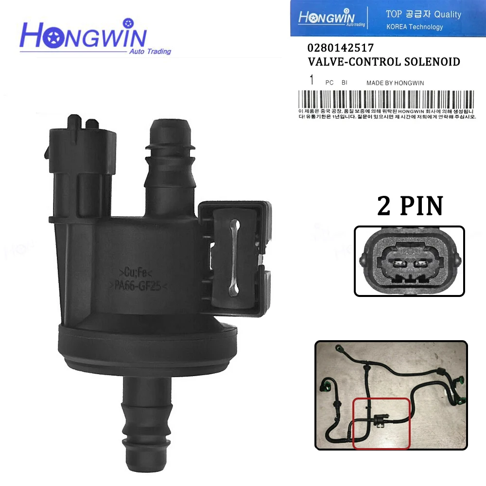 

Genuine No:.C1B1 9G866 AA 0280142517 Brand New Fuel Vapor Canister Purge Solenoid For Ford Fiesta Focus 2012-2017 C1B1-9G866-AA