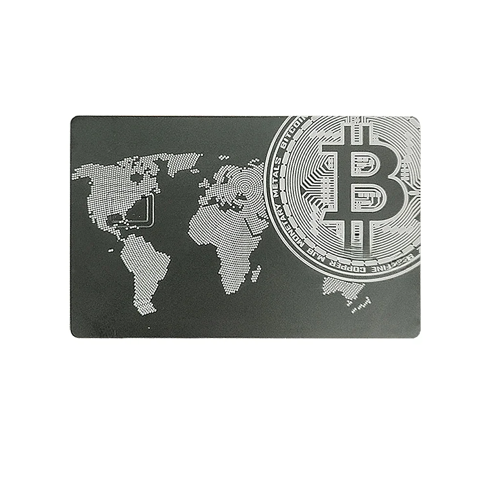 Elegant Fusion: Metal Craft Card with Chip Slot, Magnetic Stripe, and Signature Panel for a Distinctive TouchElegant Fusion: Met