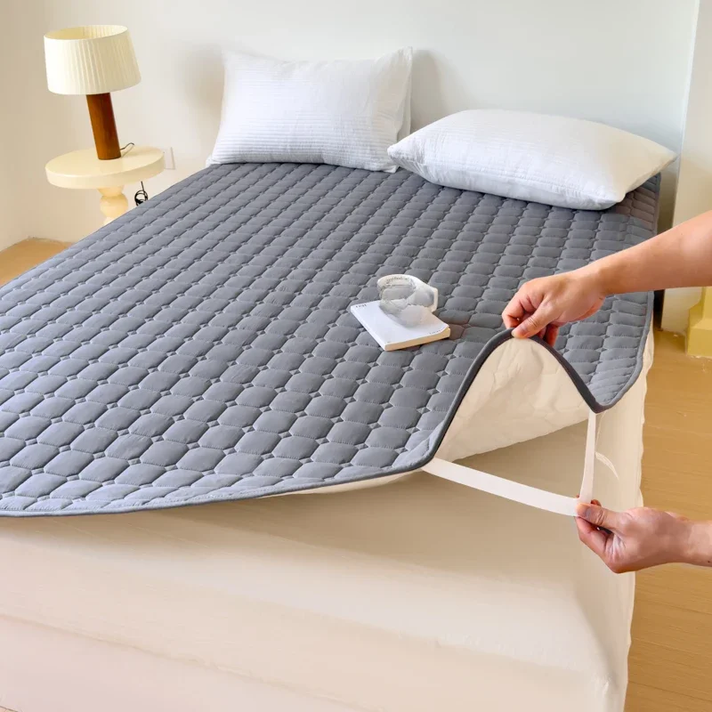 Waterdichte Gewatteerde Matrasbeschermhoes Verdikte Ademende Matras Topper Voor Een Of Tweepersoonsbed - afbeelding 2
