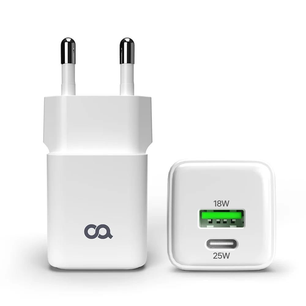 OA 25W ultra compact dual PD adapter C type multi ultra high speed iPhone Galaxy fast charger